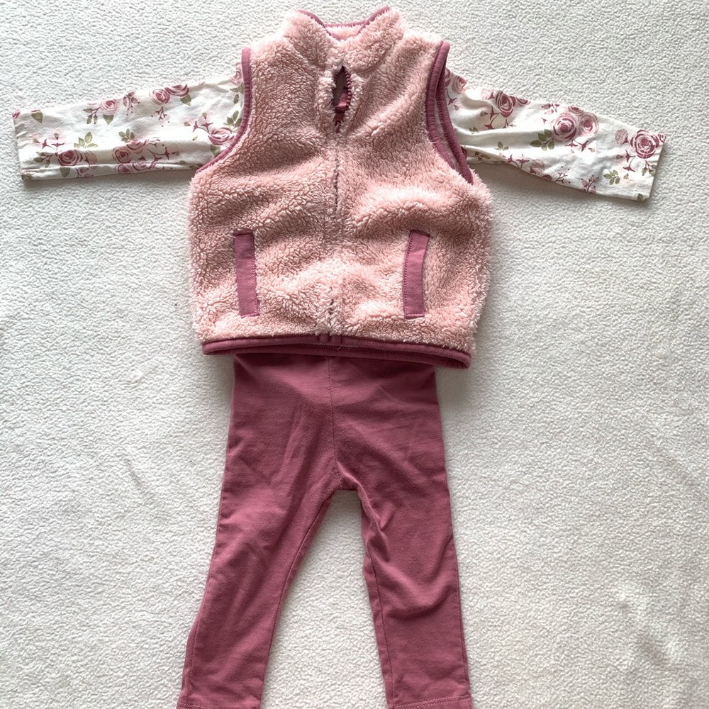 Chick pea girls 3 piece outfit 12m